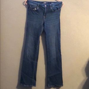 Low rise boot cut jeans